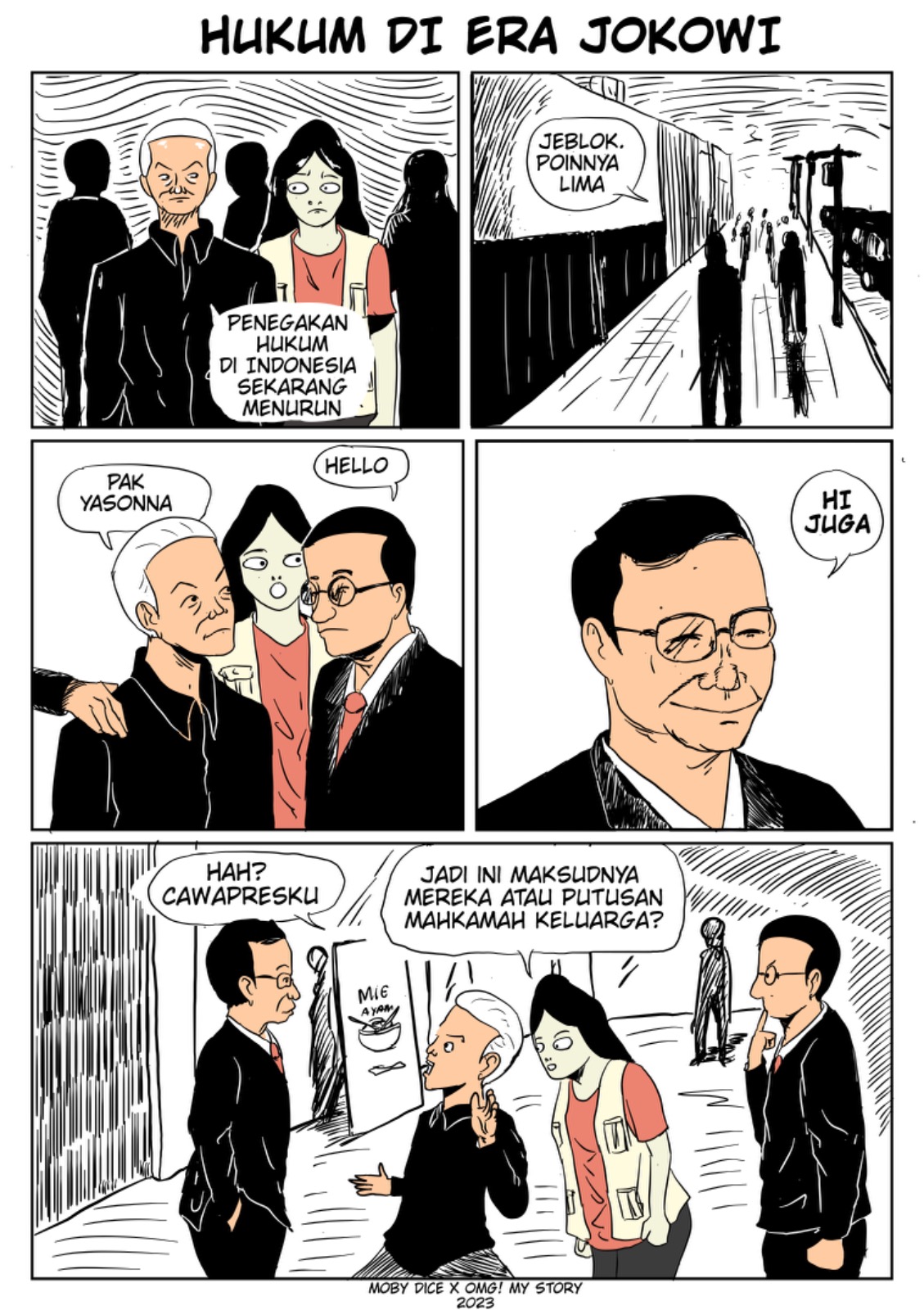 Tentang hukum di era Jokowi yang jeblok yang dinyatakan oleh Pak Ganjar Pranowo