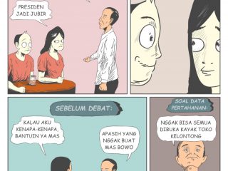 Setelah Debat Capres usai Jokowi sebagai presiden menjelaskan permasalahan diperintahannya tentang gaji TNI dan Data Pertahanan yang dipertanyakan Anies Baswedan